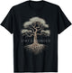 Stay Grounded - Inspiring Tree Roots Design T-Shirt - T-Shirt | Black