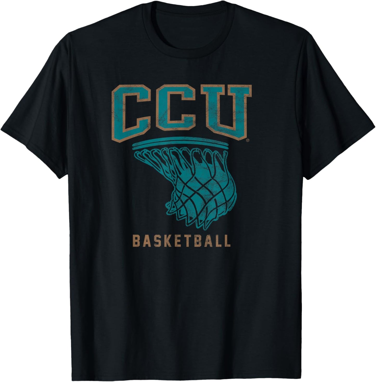 Coastal Carolina University CCU Basketball T-Shirt - T-Shirt | Black
