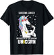 Wrong Unicorn- Sarcoma Cancer Awareness Supporter Ribbon T-Shirt - T-Shirt | Black