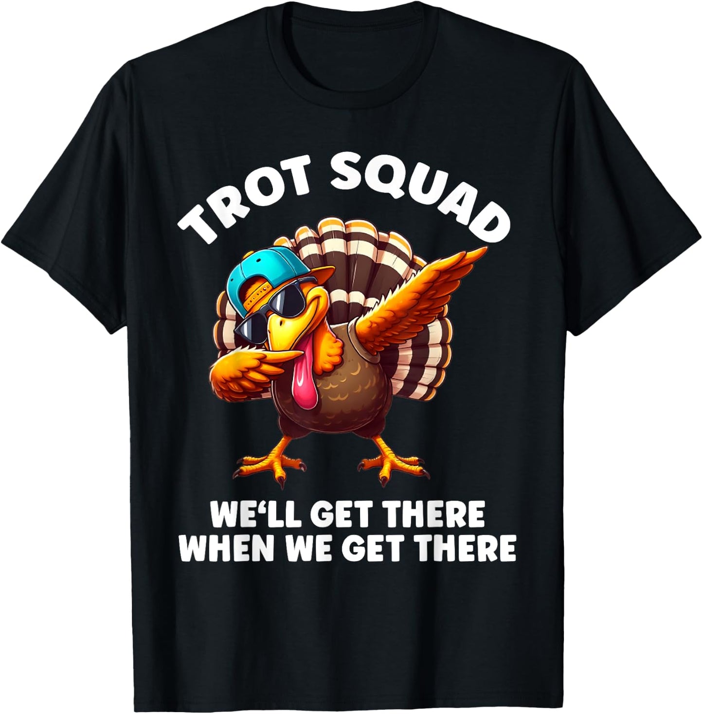 Turkey Running Outfit Gear Costume Turkey Trot Thanksgiving T-Shirt - T-Shirt | Black