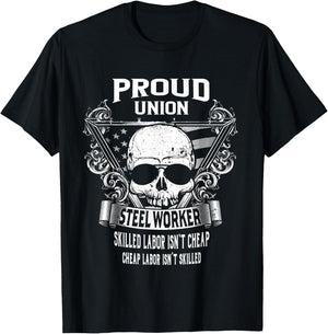 Union Steel Worker Shirts T-Shirt - T-Shirt | Black