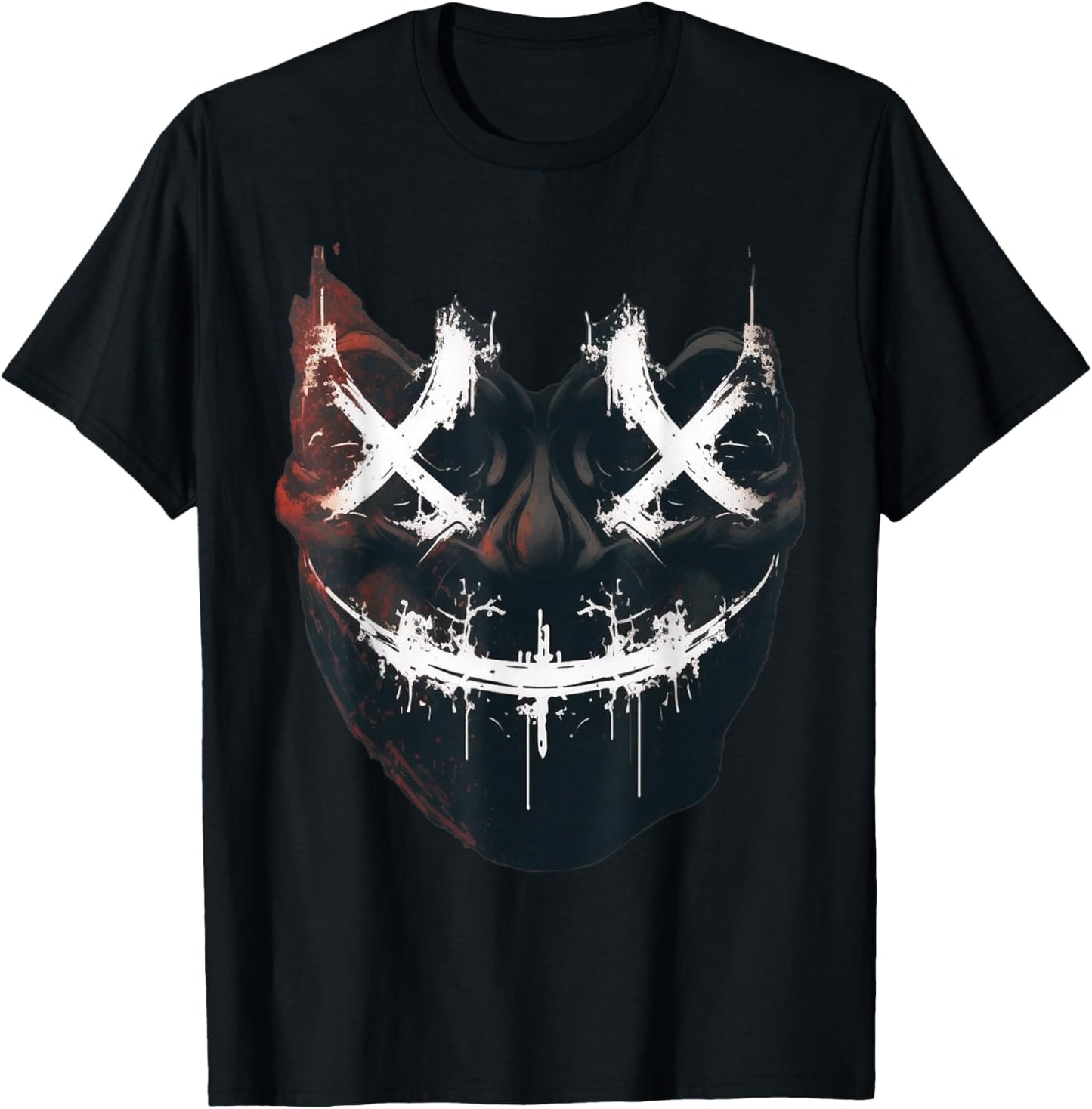 Horror Face with Let's Purge Together T-Shirt - T-Shirt | Black