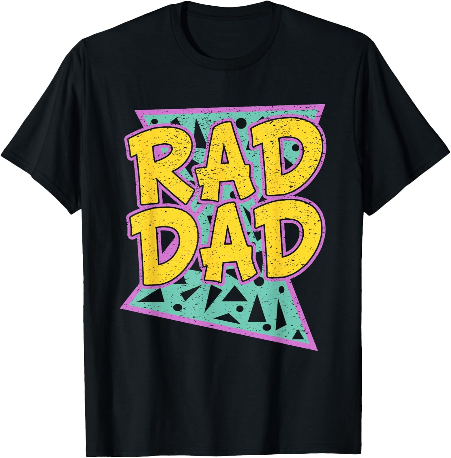 Father's Day Gift Daddy Rad Dad Shirt T-Shirt - T-Shirt | Black