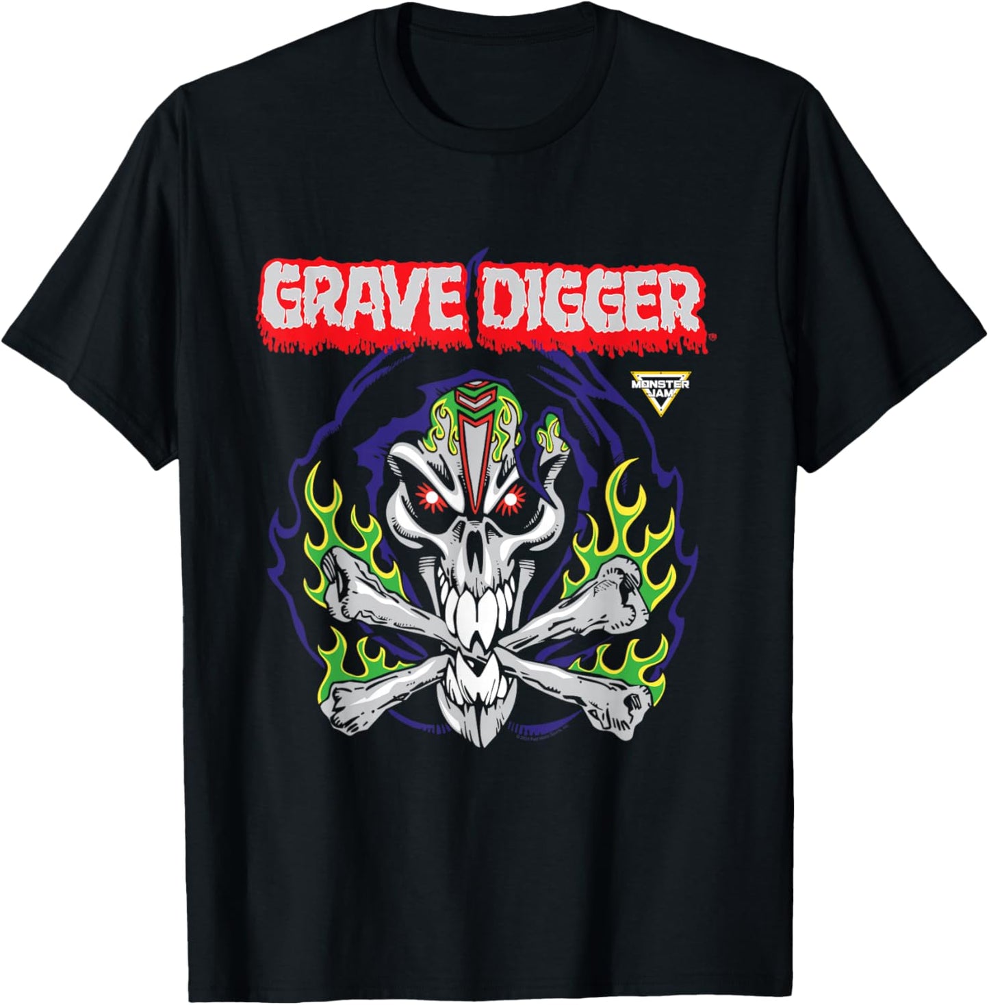 Monster Jam Grave Digger Grim Reaper T-Shirt - T-Shirt | Black