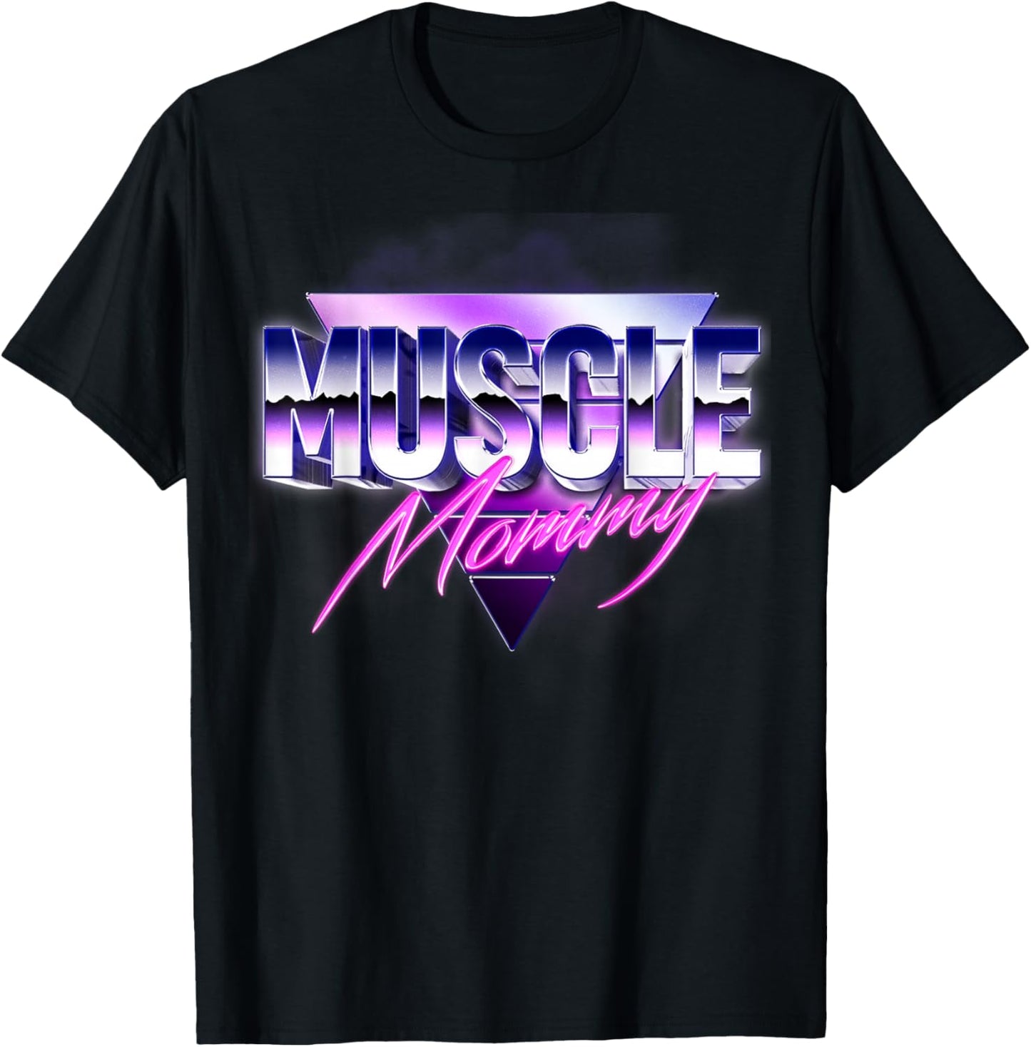 Muscle Mommy - Gym Weightlifting Fitness Bodybuilding T-Shirt - T-Shirt | Black