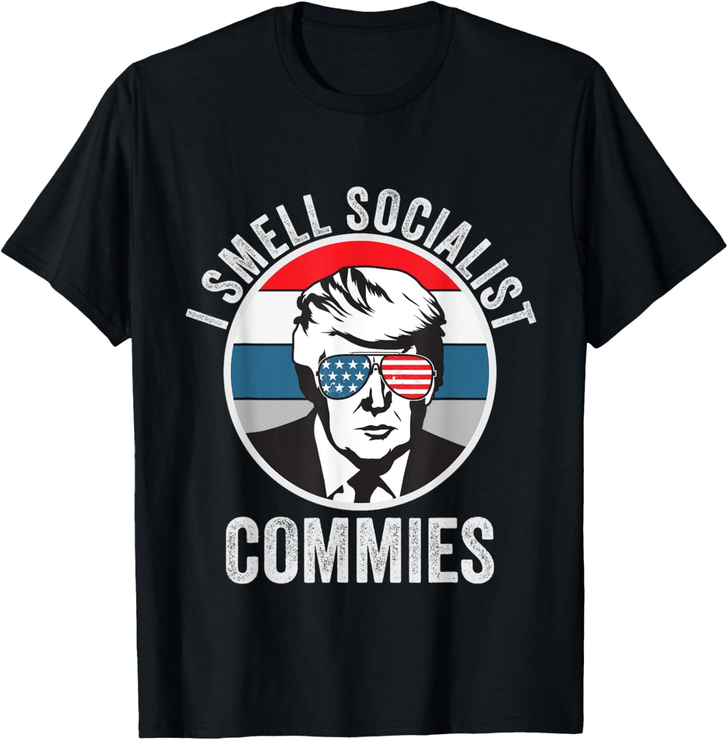 Pro Trump I Smell Commies Political Humor T-Shirt - T-Shirt | Black