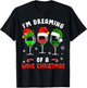 I'm Dreaming Of Wine Christmas Wine Drinking Lover Xmas Gift T-Shirt - T-Shirt | Black