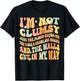 Cute Groovy I'm Not Clumsy Funny Saying Sarcastic Women Girl T-Shirt - T-Shirt | Black
