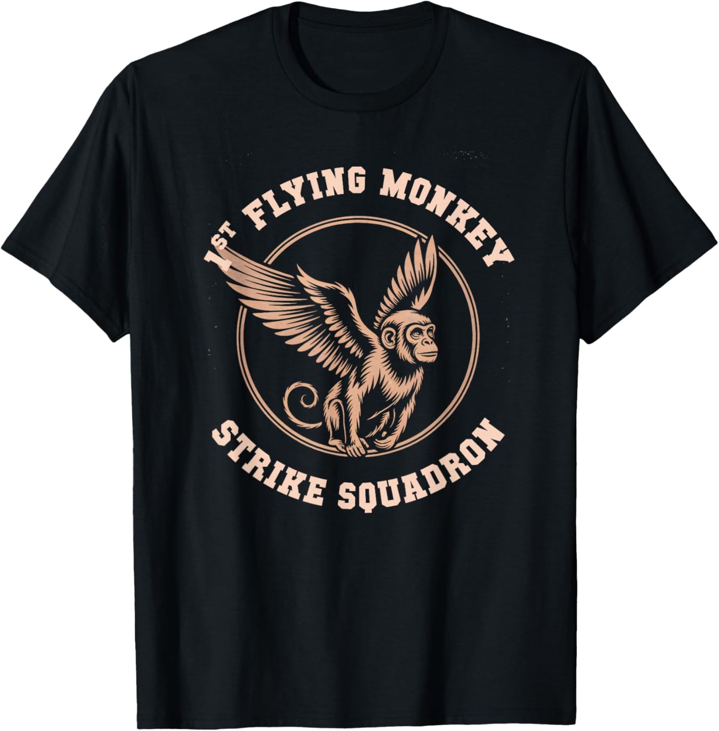 1st Flying Monkeys Strike Squadron Air Wizard Military Force T-Shirt - T-Shirt | Black