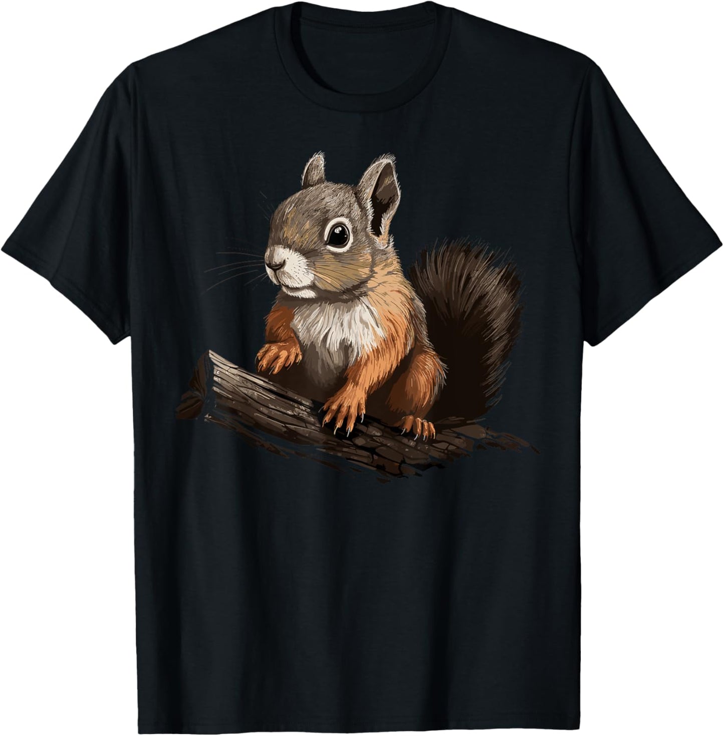 Rodents Forest Nature Forest Animals Animal Lovers Squirrel T-Shirt - T-Shirt | Black