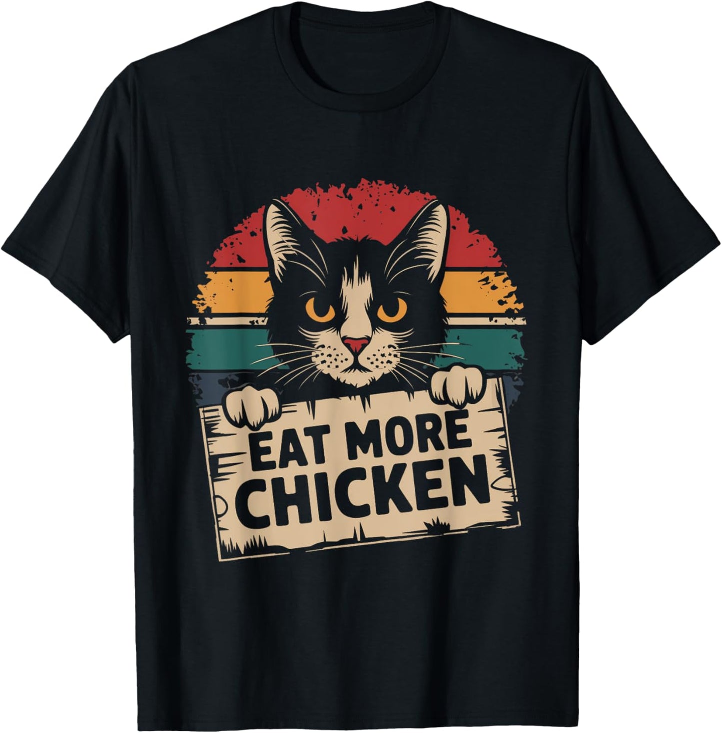 They Are Eating the Cats Pets Eat More Chicken Funny Trump T-Shirt - T-Shirt | Black