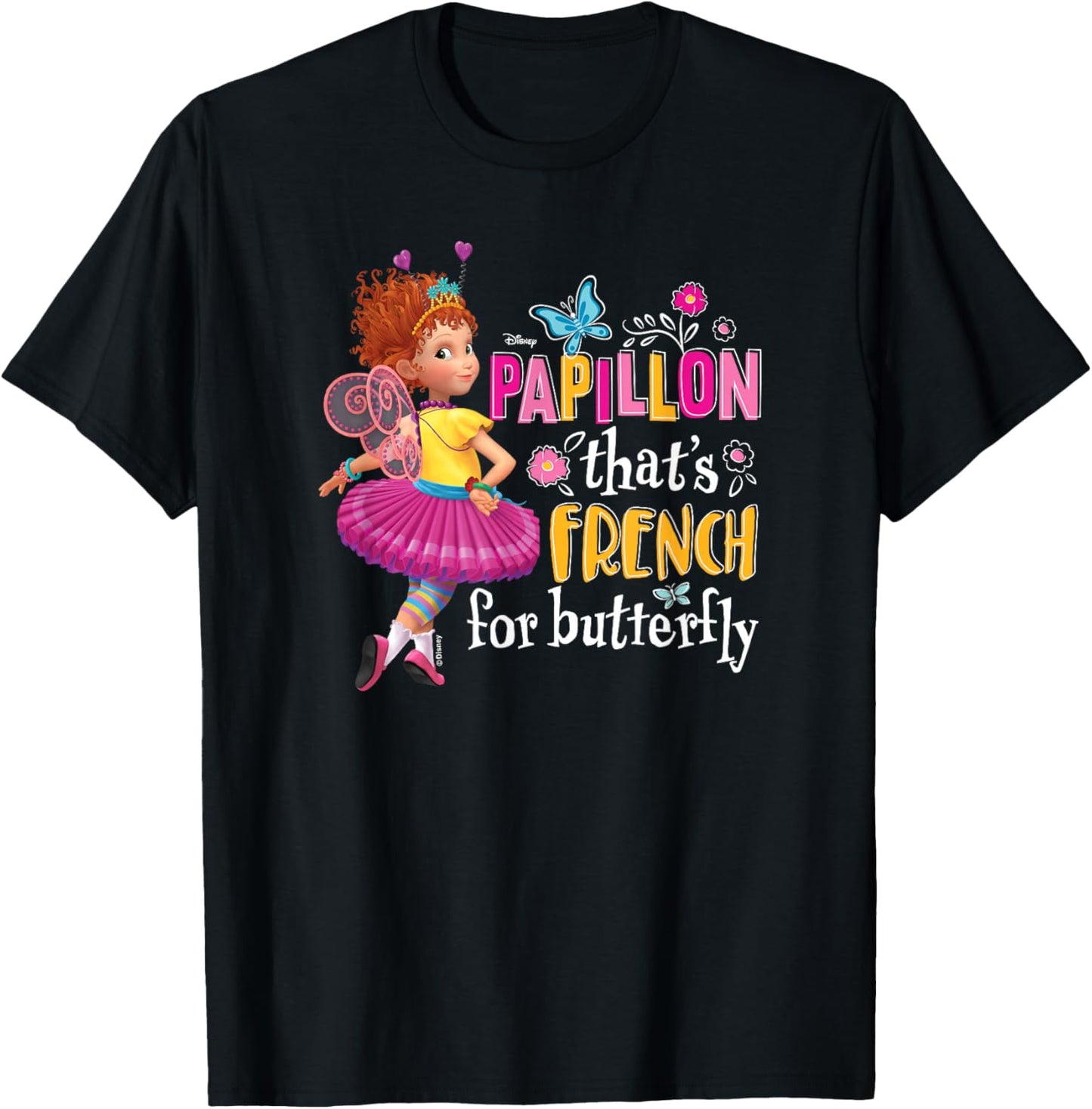 Fancy Nancy - Papillon That's French for Butterfly T-Shirt - T-Shirt | Black