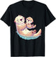 Mom and Baby Otter Mother Mama Mother's Day T-Shirt - T-Shirt | Black