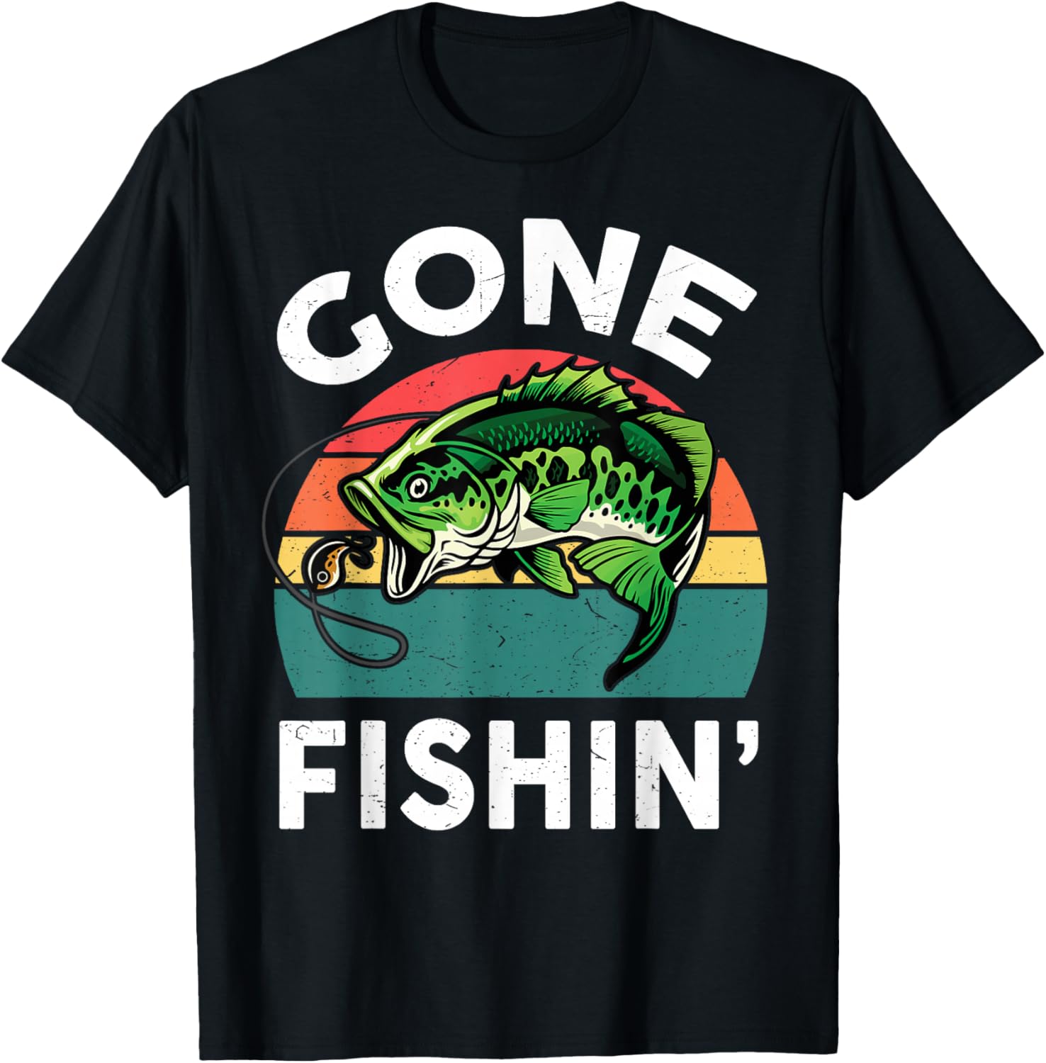 Boys Gone Fishing-Shirt Youth Men Bass Fish Funny Fisherman T-Shirt - T-Shirt | Black