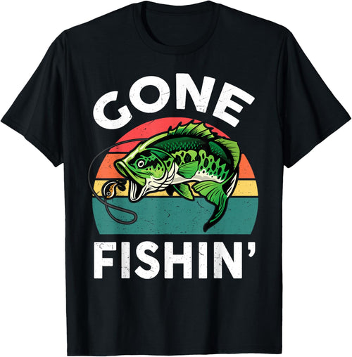 Boys Gone Fishing-Shirt Youth Men Bass Fish Funny Fisherman