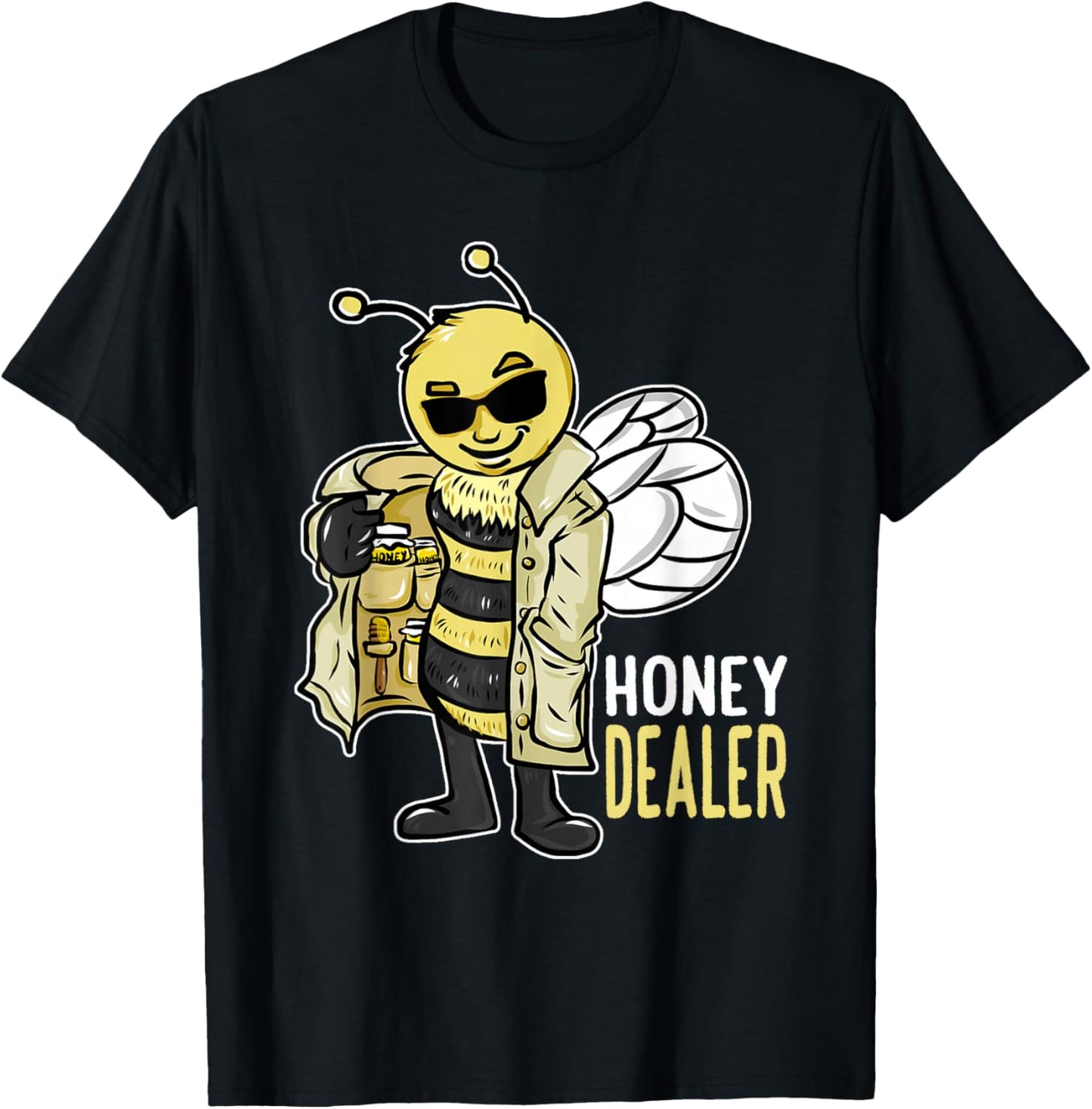 Honey Dealer For Beekeepers Bee Funny T-Shirt - T-Shirt | Black