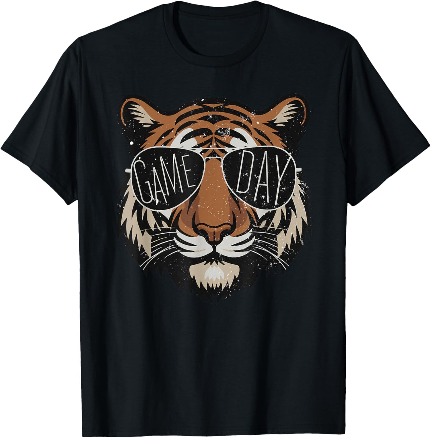 Touchdown American Football Game Day Thanksgiving Tiger Cool T-Shirt - T-Shirt | Black