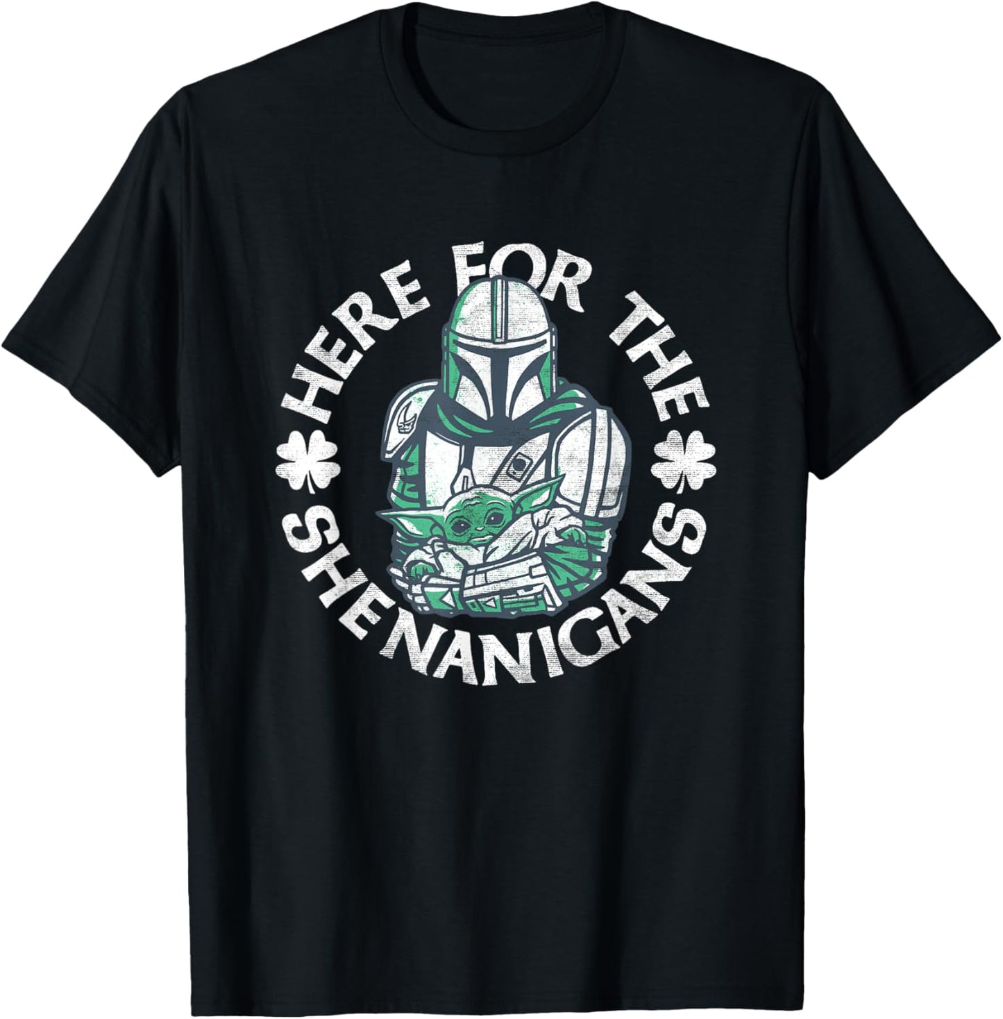 Star Wars The Mandalorian St. Patrick's Day Shenanigans T-Shirt - T-Shirt | Black