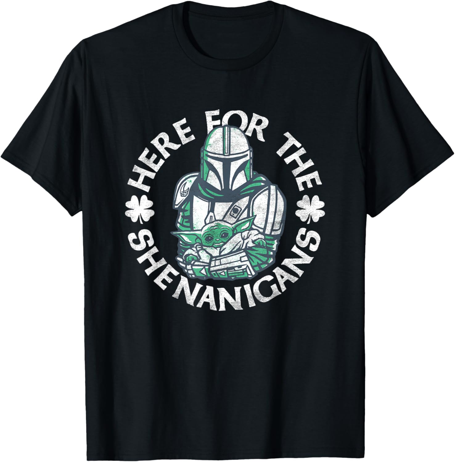 Star Wars The Mandalorian St. Patrick's Day Shenanigans T-Shirt - T-Shirt | Black