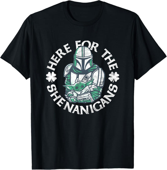 Star Wars The Mandalorian St. Patrick's Day Shenanigans T-Shirt - T-Shirt | Black