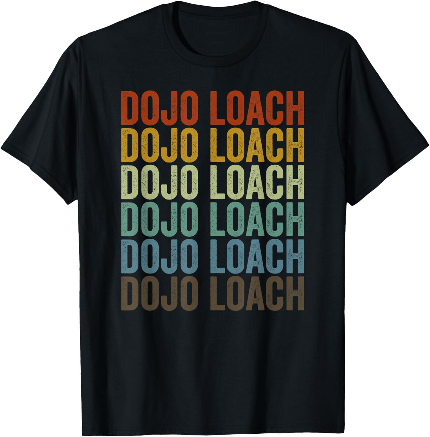 Dojo Loach Fish Retro T-Shirt - T-Shirt | Black