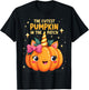 The Cutest Pumpkin In The Patch Halloween Pumpkin Kids T-Shirt - T-Shirt | Black