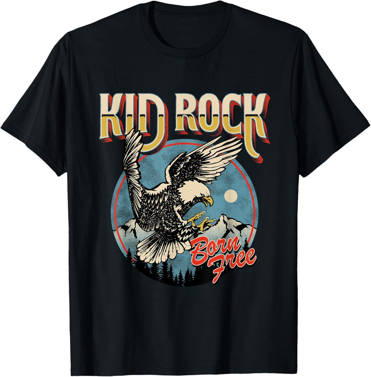 Born Free Eagle T-Shirt - T-Shirt | Black