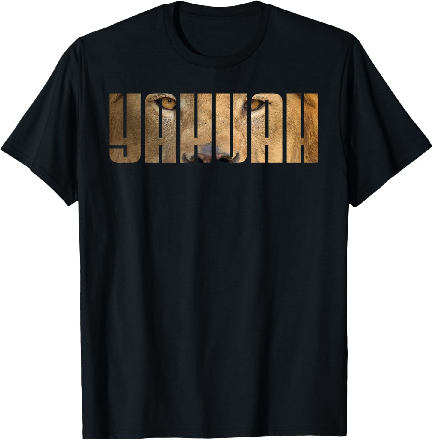 Black Hebrew Israelite Clothing Jah Yah Yahuah Judah Lion T-Shirt - T-Shirt | Black