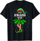 Xmas Family Matching Women Girls Mom The Sassy Elf Christmas T-Shirt - T-Shirt | Black