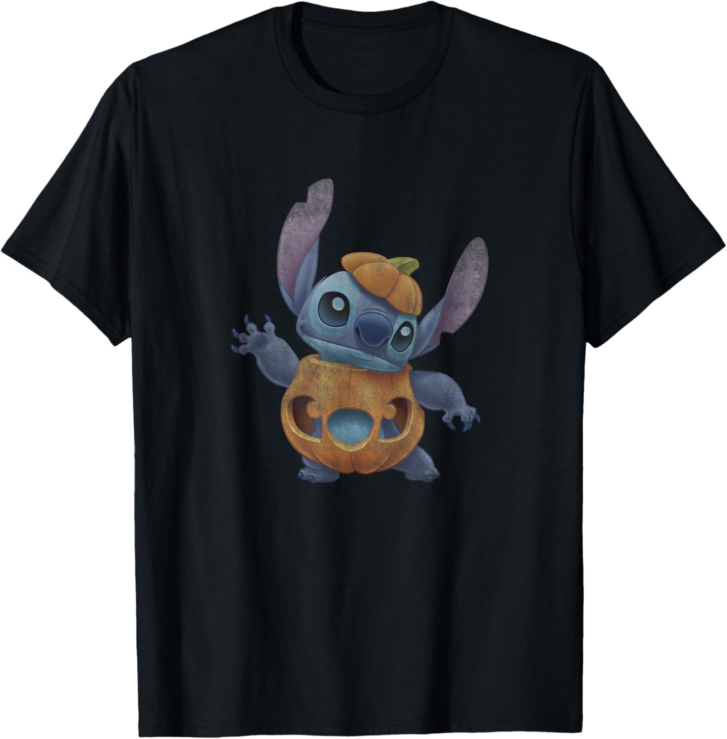 Disney Lilo & Stitch Halloween Candy Time Pumpkin Costume T-Shirt - T-Shirt | Black