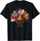 Crochet Turkey Thanksgiving Fall Cute Family Holiday Yarn T-Shirt - T-Shirt | Black