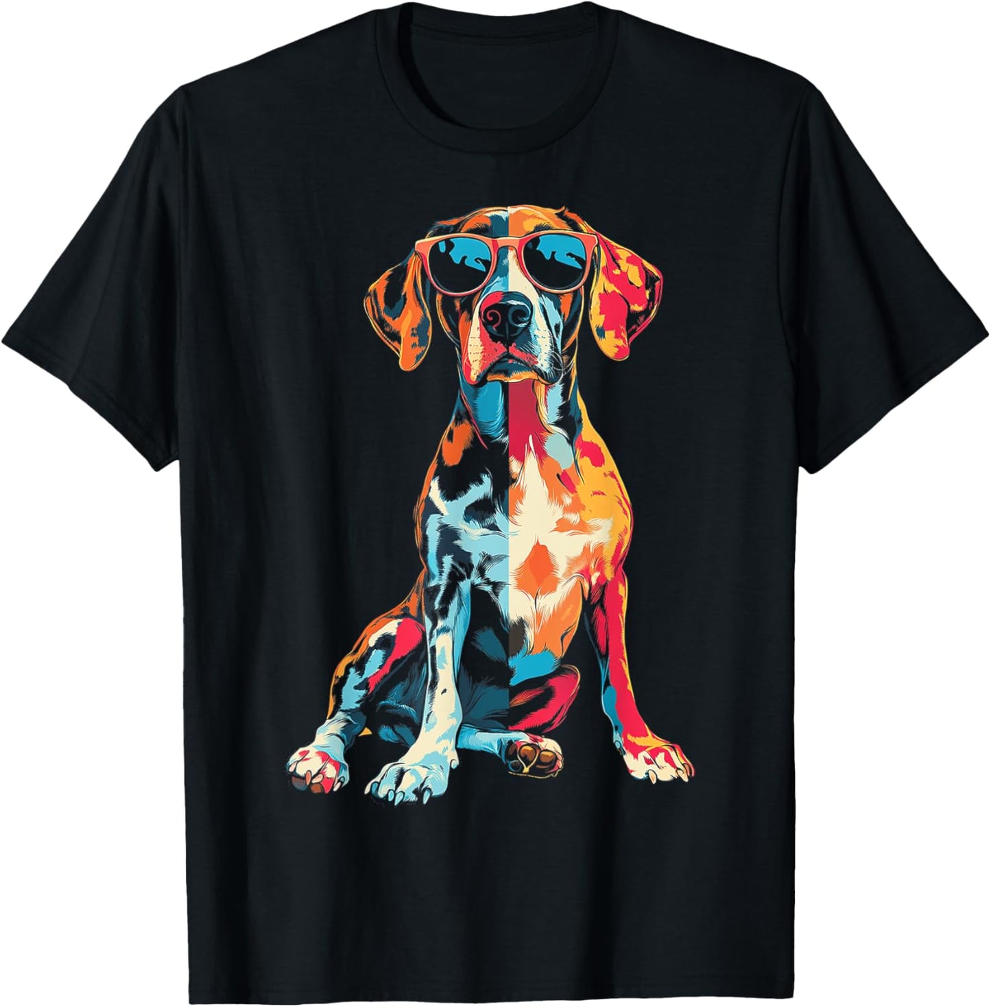 German Short Haired Pointer Dog Artwork T-Shirt - T-Shirt | Black