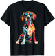 German Short Haired Pointer Dog Artwork T-Shirt - T-Shirt | Black