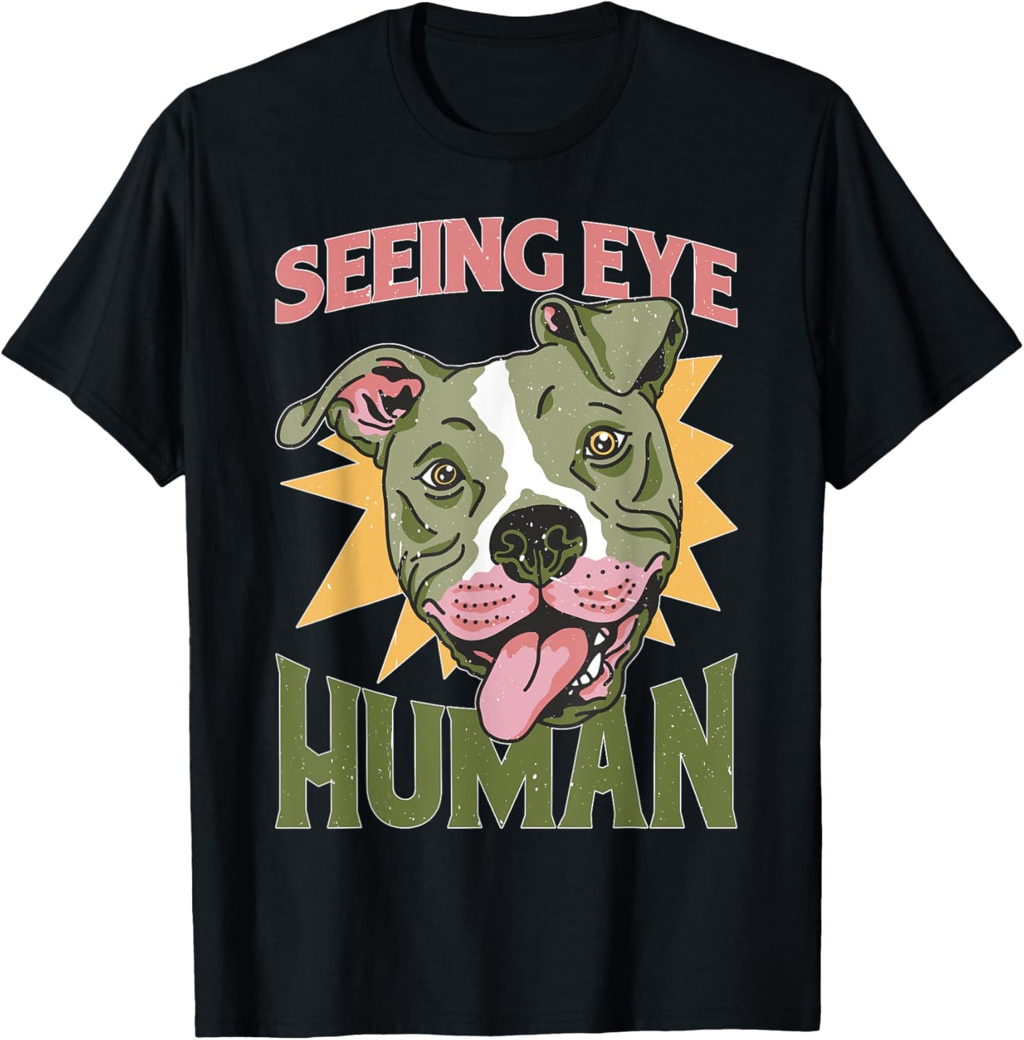 Seeing Eye Human -_ T-Shirt - T-Shirt | Black