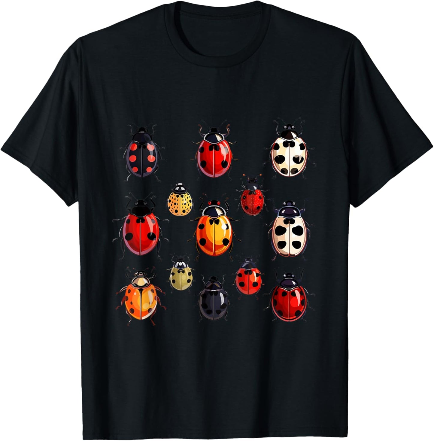Ladybug Adult Kids Men Women Ladybug T-Shirt - T-Shirt | Black
