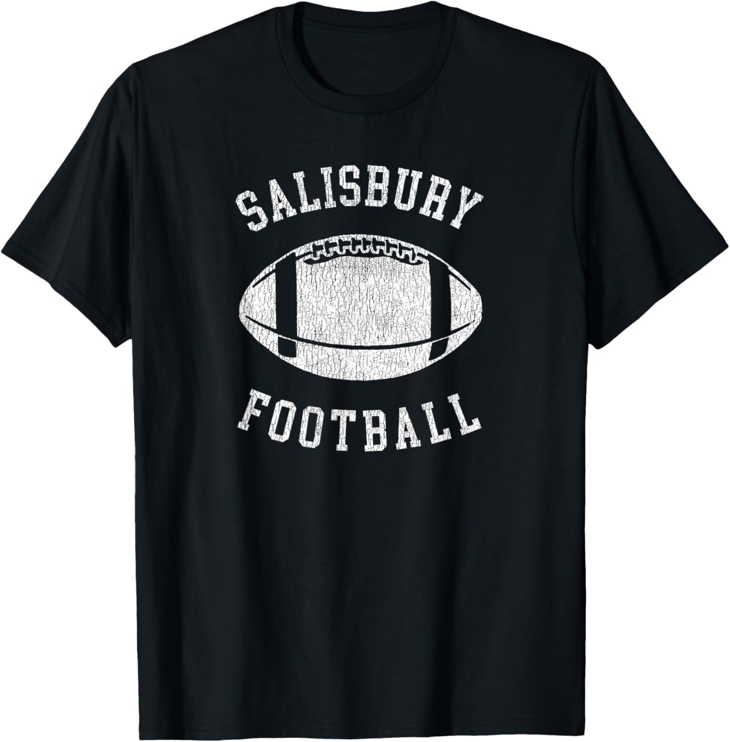 Salisbury Football Distressed Vintage 80's Throwback Classic T-Shirt - T-Shirt | Black