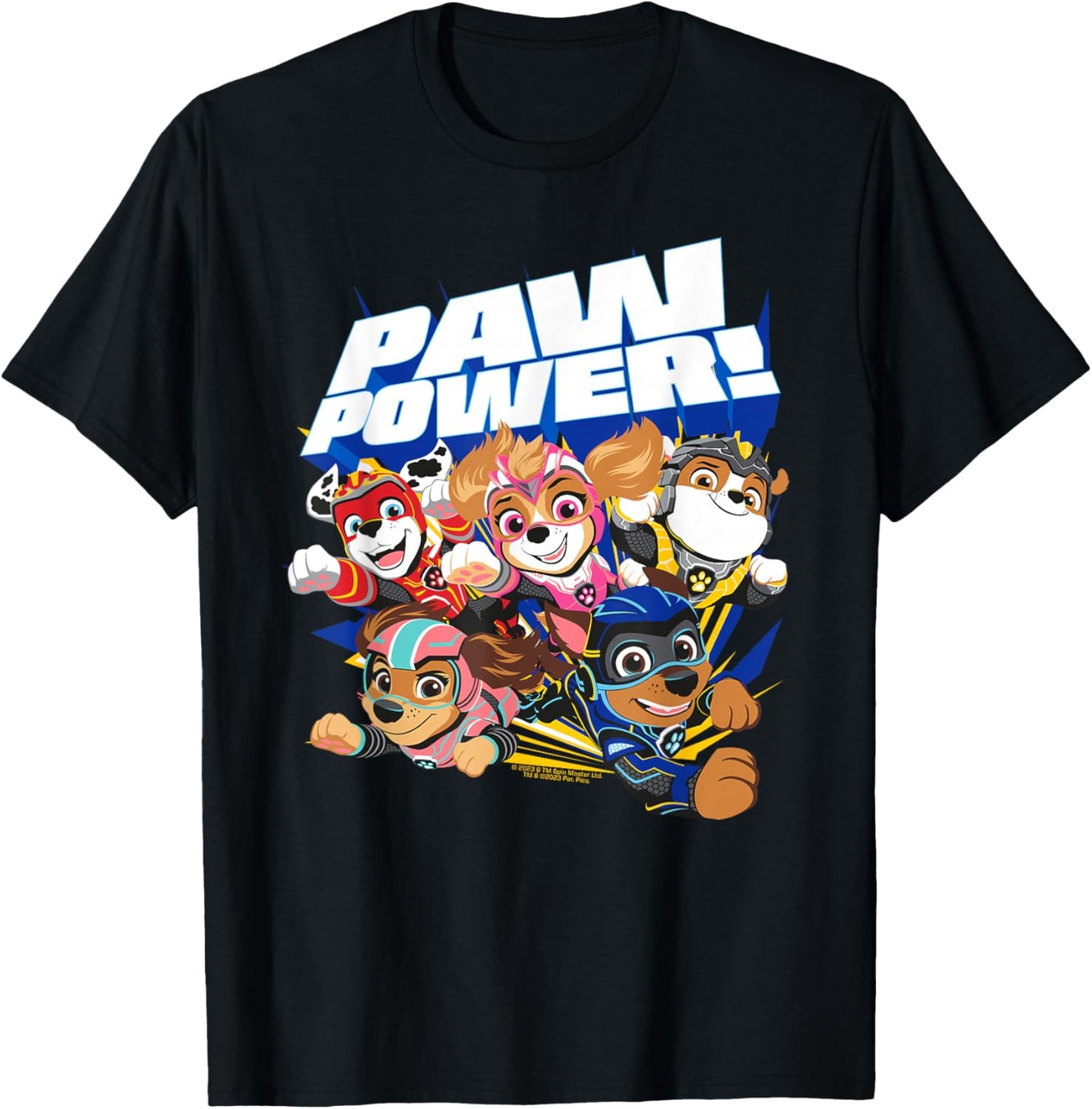 PAW Patrol: The Mighty Movie Paw Power Group T-Shirt - T-Shirt | Black