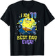 Spongebob I Am 11 Best Day Ever 11th Birthday Kids Spongebob T-Shirt - T-Shirt | Black