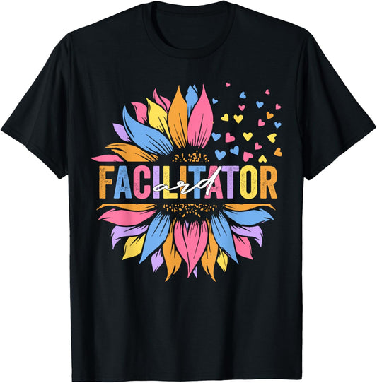 ARD Facilitator Special Education Sunflower T-Shirt - T-Shirt | Black