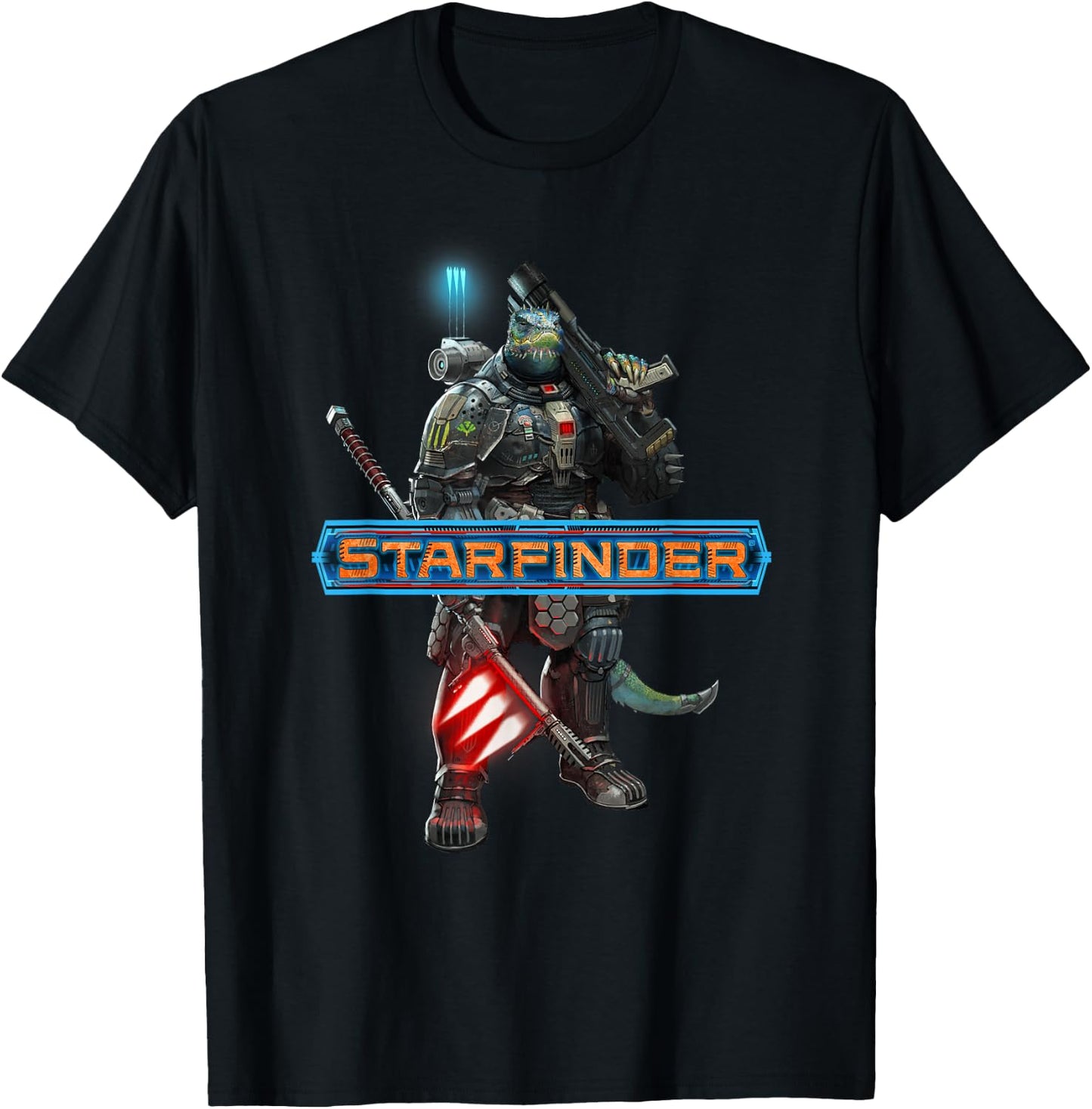 Starfinder: Obozaya the Soldier T-Shirt - T-Shirt | Black