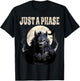 Werewolf Just A Phase Warewolf Lycan Halloween Full Moon Men T-Shirt - T-Shirt | Black