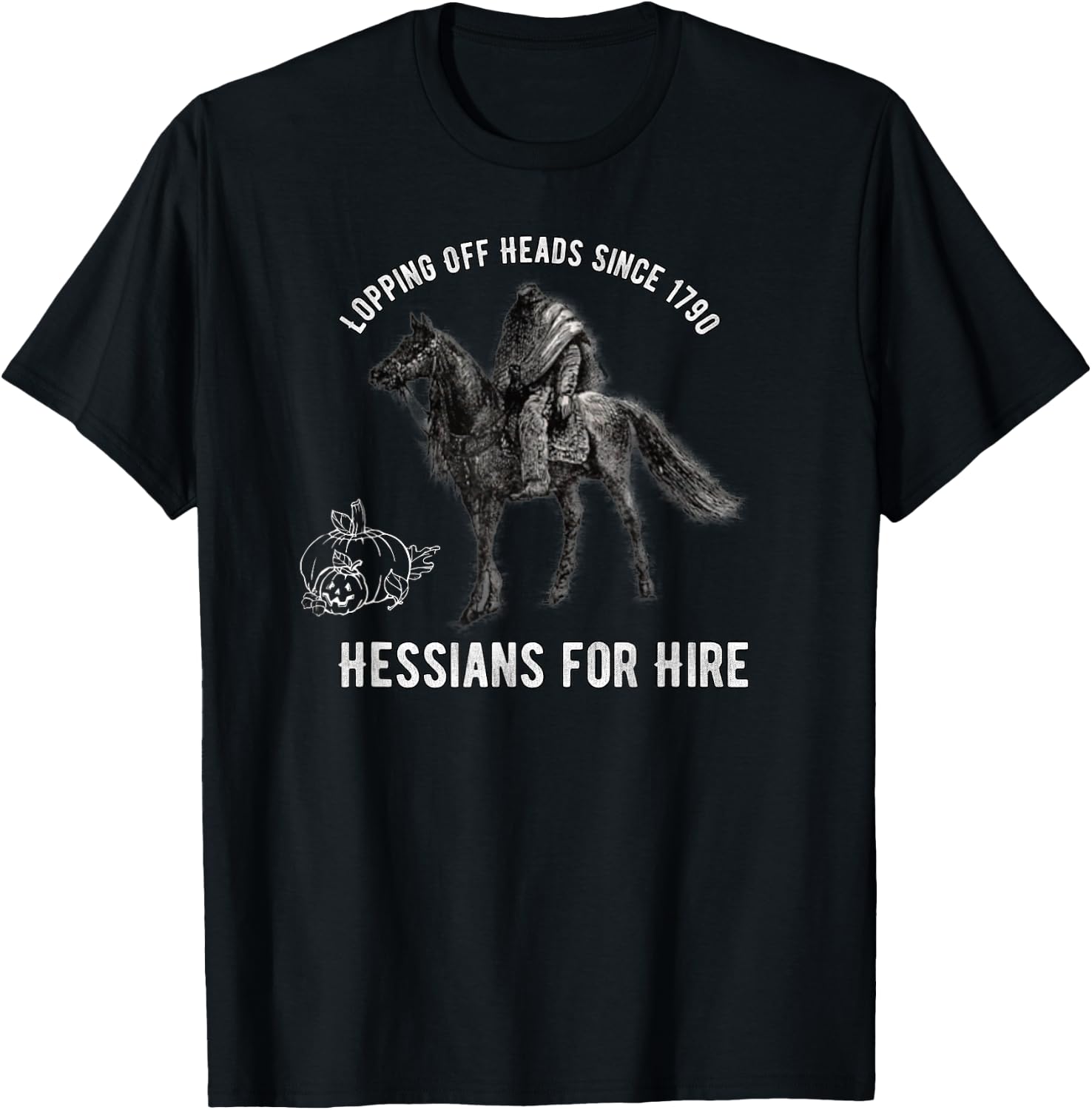Hessians For Hire Headless Horseman T-Shirt - T-Shirt | Black