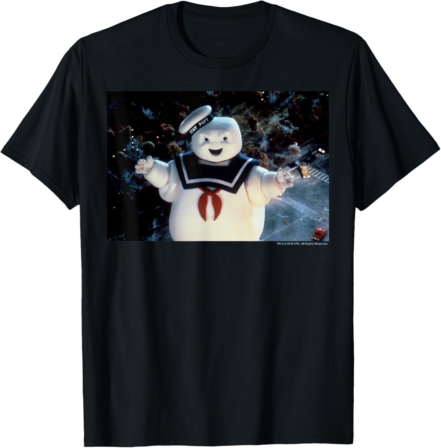 Ghostbusters Stay Puft Photo T-Shirt - T-Shirt | Black