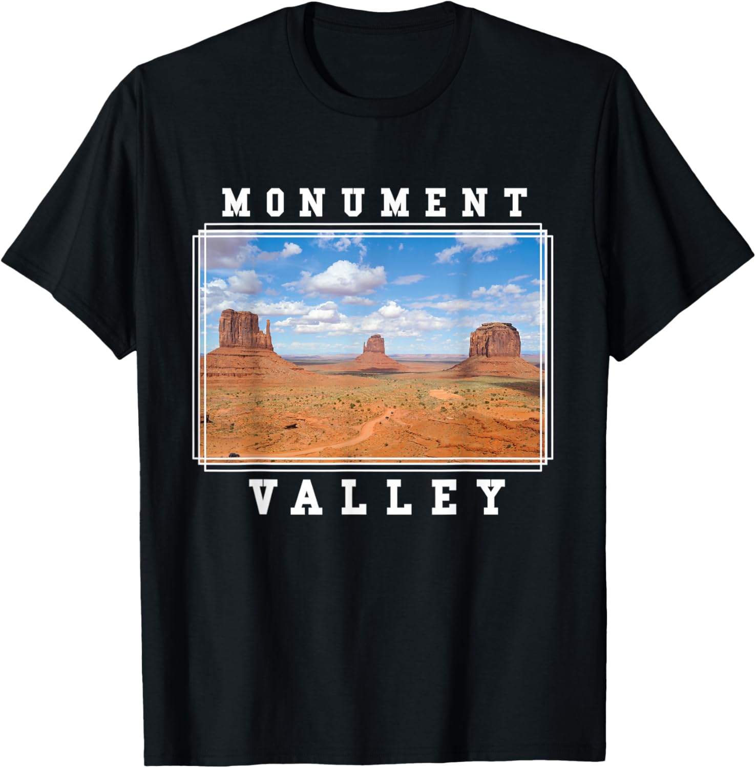 Monument Valley Utah Arizona Navajo Tribal Park T-Shirt - T-Shirt | Black