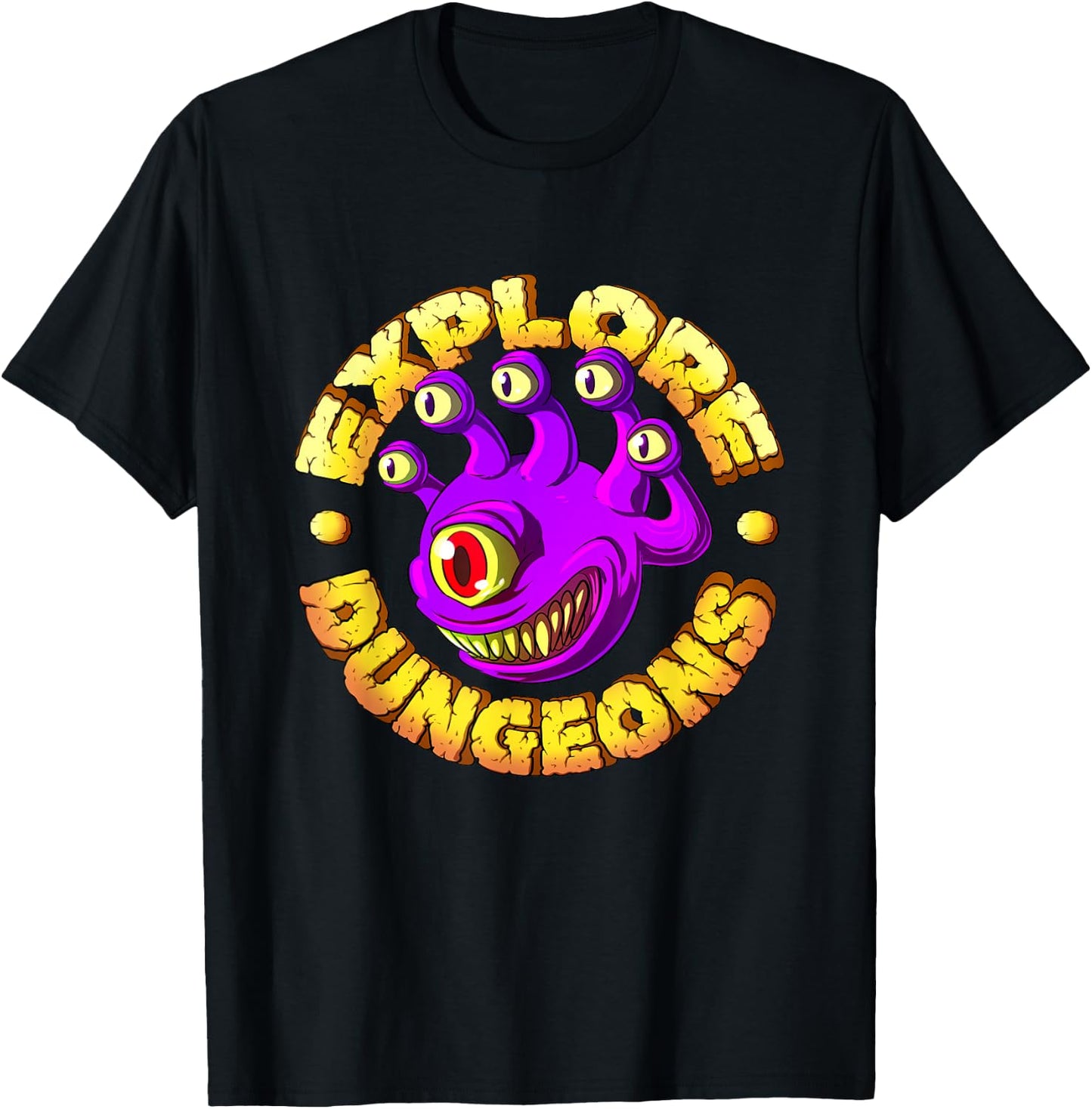 Explore Dungeons - Beholder T-Shirt - T-Shirt | Black