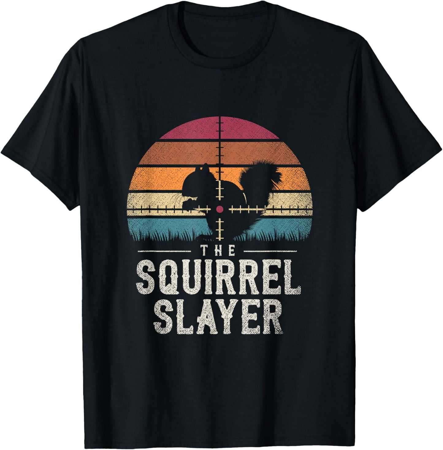 The Squirrel Slayer Squirrel T-Shirt - T-Shirt | Black