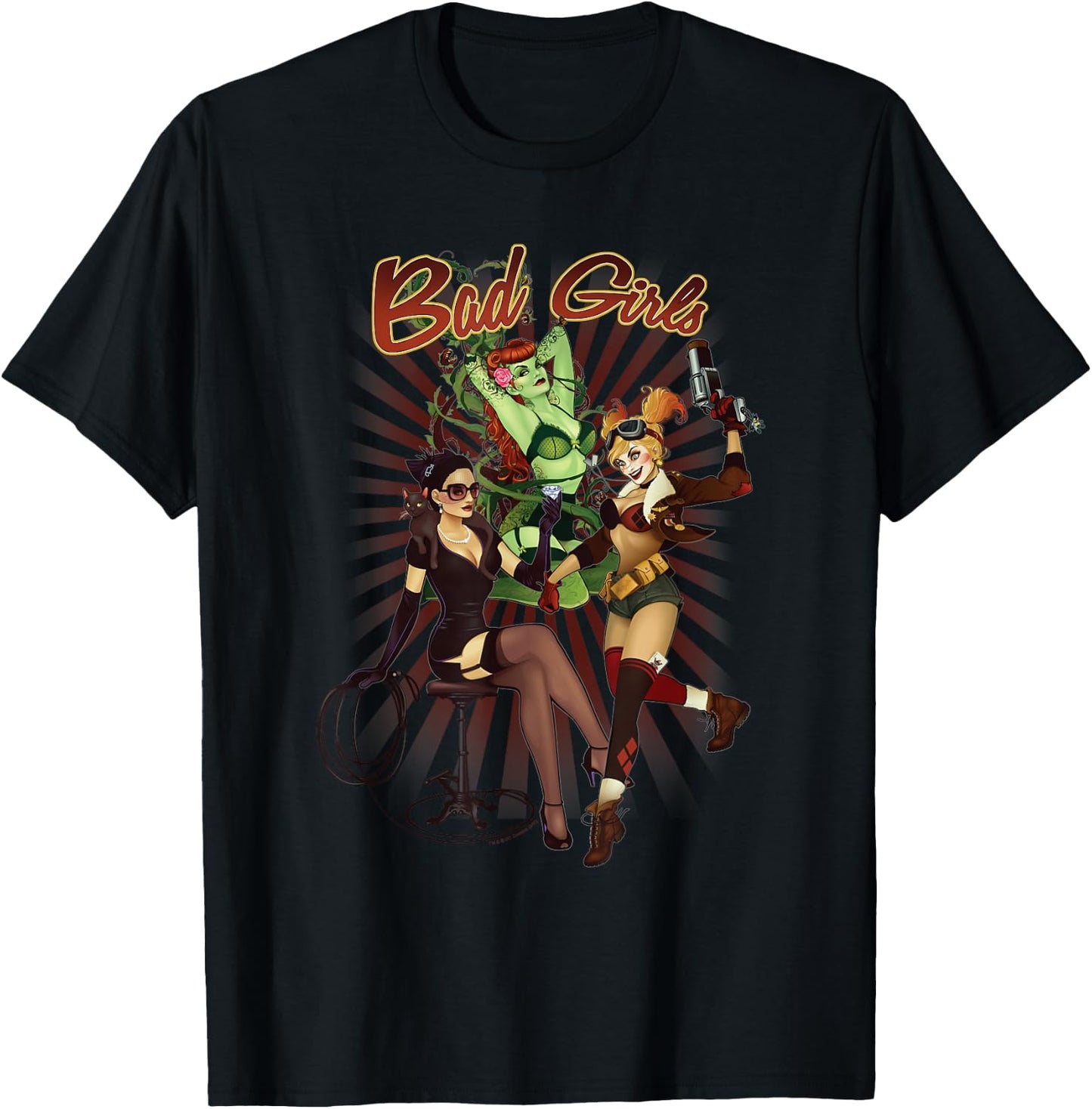 Batman Bad Girls T-Shirt - T-Shirt | Black