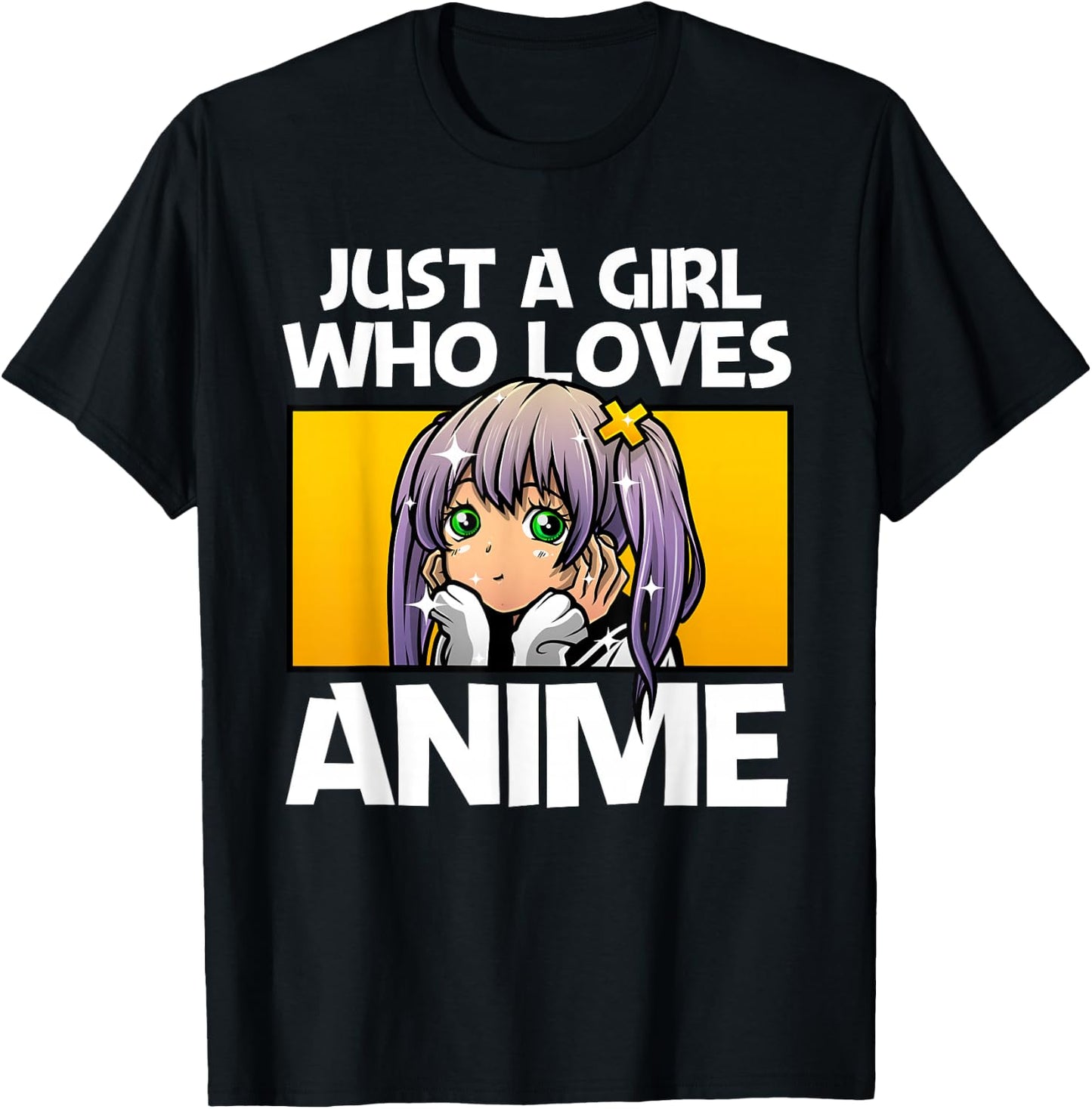 Anime Gift Teen Girls Women Anime Merch Anime Lover Girl T-Shirt - T-Shirt | Black