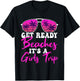 Get Ready Beaches It's A Girls Trip Weekend Holiday Women T-Shirt - T-Shirt | Black