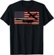 Waco CG-4 WW2 Military Glider American Flag T-Shirt - T-Shirt | Black